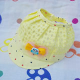 婴儿遮阳帽 夏季网纱镂空男女宝宝太阳帽 3-6-9个月儿童空顶帽子