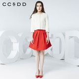 CCDD2016春装新款专柜女钉珠镶钻小香风短外套通勤淑女上衣