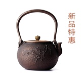 南部铁器日式茶道泡茶器纯手工无涂层老铁壶电陶炉烧水铸铁小茶壶