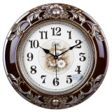 康巴丝20英寸静音挂钟客厅卧室挂表高端时尚欧式复古时钟石英钟表
