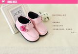 小林川子童鞋女童棉鞋真皮2015冬季韩版公主鞋加绒宝宝儿童棉皮鞋