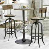 欧式铁艺桌椅咖啡厅吧椅餐桌高脚凳高脚椅欧式桌椅特价包邮吧椅凳