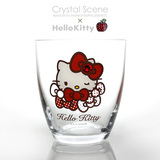 【现货】Sanrio HelloKitty 施华洛世奇 红色蝴蝶结水晶玻璃杯
