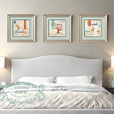 卡农 地中海风格 卧室床头壁画有框画 餐厅饭厅装饰画 海星贝壳