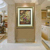 欧式浮雕立体画树脂浮雕画手绘油画客厅沙发玄关背景装饰画挂画