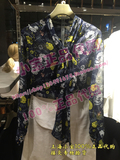 Ochirly欧时力2016新女夏装系带印花薄款雪纺衬衫1HH2015680
