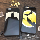 蝙蝠侠苹果6s手机壳iphone6plus全包硅胶软壳6plus5.5s挂绳保护套