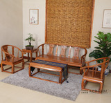 中式古典仿古家具 实木组合皇宫椅沙发五件套 工厂直销特价热卖