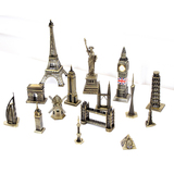 知名建筑金属模型埃菲尔铁塔大本钟模型创意个性礼品摆件软装饰