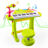 F0K婴幼儿童电子琴女孩玩具1-3岁钢琴带话筒带充电宝电源