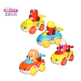 宝丽儿童玩具车小汽车宝宝惯性车回力车卡通车套装幼儿玩具1-2岁