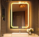 浴室带灯镜卫生间LED灯镜子洗手间浴室壁挂灯光镜子卫浴镜化妆镜