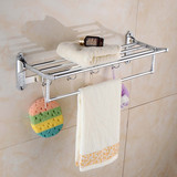 欧式仿古雕花浴巾架不锈钢毛巾架卫生间活动可折叠浴巾架免打孔