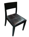 特价北欧宜家风格实木仿皮面餐椅榆木凳子坐椅餐厅休闲椅电脑椅