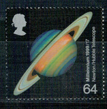 英国 1999 千禧年17  牛顿 哈勃望远镜 土星 邮票