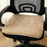长毛绒椅垫椅子坐垫冬季办公室学生椅垫加厚电脑椅餐椅垫子老板椅