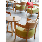 北欧休闲咖啡厅桌椅 慢吧休闲沙发椅 主题西餐厅桌椅组合 会所椅