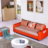 客厅实木沙发床1.8 现代简约多功能推拉拆洗布艺组合沙发床木维斯
