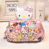 包邮hello kitty韩国可爱卡通女士旅行化妆包手拿包收纳包洗漱包