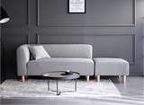 极简创意懒人沙发 现代客厅小户型转角贵妃脚凳 双人布艺沙发组合