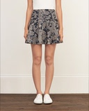 美国代购Abercrombie&Fitch女装9月新款图腾短裙半身裙PATTERNED