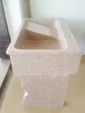 天然石材大理石洗衣池带搓板阳台洗衣水池单槽水槽洗衣水盆洗衣槽