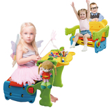新款儿童桌椅多功能折叠塑料游戏桌婴幼儿玩具收纳储物包邮