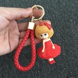 迷糊娃娃钥匙扣卡通女生包可爱芭比挂件汽车创意挂饰韩国车钥匙扣