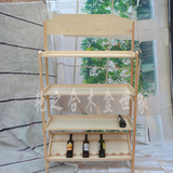 现代原木酒瓶架实木红酒架 现代酒柜欧式酒架摆件客厅红酒展示架
