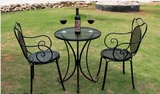 铁艺椅子餐桌创意桌椅组合小户型阳台庭院咖啡厅休闲桌椅套件组合