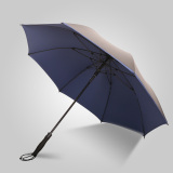 黑胶长柄创意晴雨两用伞双人超大雨伞三人直柄时尚商务高尔夫雨伞