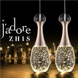 led水晶吊灯餐厅灯吧台吊灯酒杯灯三头单灯具饰艺术个性创意现代