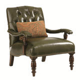特价美式真皮实木拉扣沙发椅 欧式做旧油蜡皮休闲椅 客厅椅老虎椅