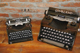 美式乡村老式打字机模型复古橱窗陈列道具软装饰品家居书房摆件