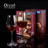 进口OCEAN 红酒杯 水晶高脚杯 葡萄酒杯 350ml情侣2支礼盒套装