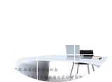 弧形电脑桌简约现代烤漆创意书桌家具异形时尚办公桌老板桌特价中