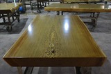 非洲黄花梨红花梨鸡翅木巴西花梨原木红木实木大板书桌餐桌办公桌