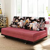 欧意朗可折叠沙发床多功能布艺两用小户型宜家双三人推拉沙发特价