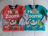 2015 ZOOMIC春款日本原单男女童骑单车假两件T恤 2色