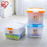 爱丽思IRIS 日本大号衣服透明收纳盒塑料衣物收纳整理储物箱有盖