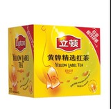 Lipton立顿红茶黄牌精选红茶400g46 S200袋泡茶叶 小包锡兰红茶