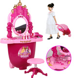 公主仿真过家家梳妆台化妆女童礼物宝宝3岁女孩玩具儿童工具箱