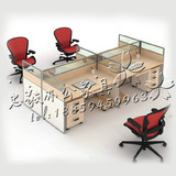 长沙办公家具 职员桌 单人桌 简约现代组合四4人办公桌 员工桌椅