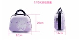 韩版紫荆花拉杆箱女12寸化妆包旅游包手提行李包女拉杆箱行李箱