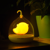 鸟笼灯LED充电小夜灯声控感应灯触摸创意卧室婴儿台灯喂奶灯插电