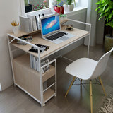 环保无甲醛 简易书桌书柜组合书架收纳笔记本电脑桌简约现代桌子