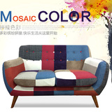现代创意小户型布艺沙发组合 日式单人双人三人沙发