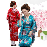 特价日本女式正装裙礼服长款浴袍睡衣动漫樱花cos写真和服女装夏