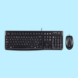 罗技MK120有线键鼠 游戏键盘鼠标套装 USB键盘电脑套件超薄台式机