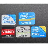全新原装CPU Intel AMD标签 台式机笔记本贴纸 I3 I5 I7标志 LOGO
